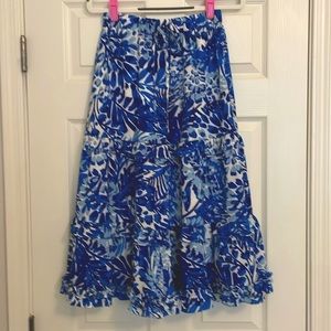 3 for $15 Blue and white midi skirt size small